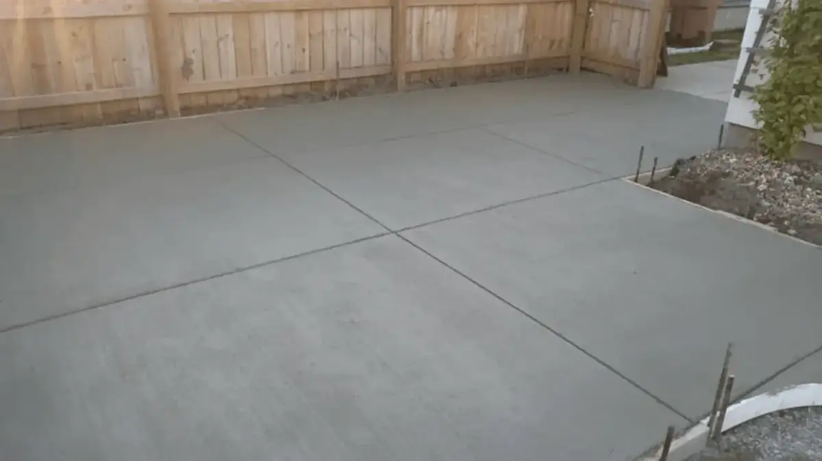 Concrete driveway and back patio behind a home in South Buffalo NY — Liberty Pour Concrete
